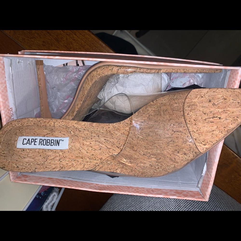 Cork heels size 8.5